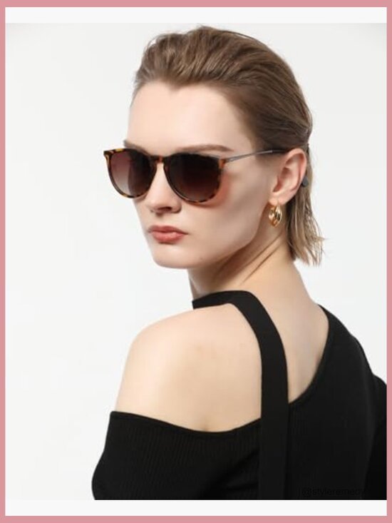 2 Pack Polarized Sunglasses UV400 Protection Round & Aviator Styles main image 2